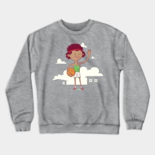 Basketball Boy Crewneck Sweatshirt